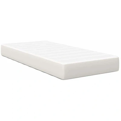 Image of vidaXL Pocket Spring Bed Mattress Cream, Medium, 90x200x20 cm Fabric