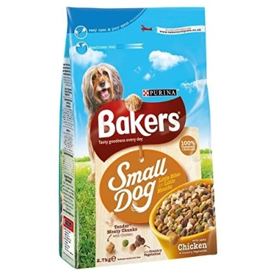 Image of Bakers Small Dog Chicken &amp; Veg Dry Food 2.7kg (PACK OF 2)