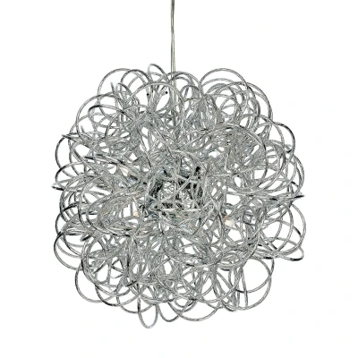 Image of Stella 6 Light Ribbon Ceiling Pendant Chrome, G9