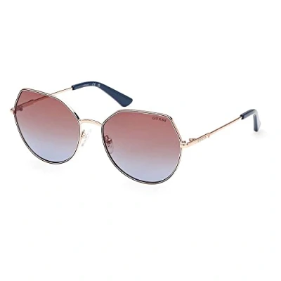 Image of Sunglasses Guess Gu7867 col. 28f Woman GÃ©omÃ©trique Gold