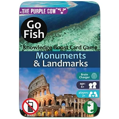 Image of The Purple Cow Go Fish Monuments &amp; Landmarks Card Game