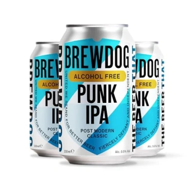 Image of BrewDog Punk Alcohol Free IPA 24 x 330ml Cans Non Alcoholic