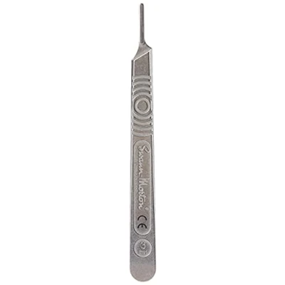 Image of Modelcraft PKN9210#3 Scalpel Handle &amp; 5#10A Blades Silver (6 Piece)