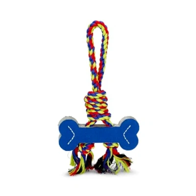 Image of Petface Toyz Textile Bone and Rope Tugger Dog Toy, Promotes Healthy Gums, Durable (Pack of 1)