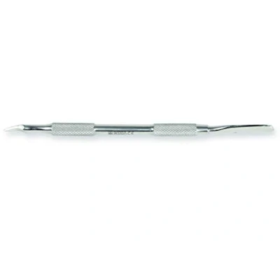 Image of Gima Excavator, for Nails and Cuticle, Double Head, 2 Different Use, Non Slip Grip, Made of Stainless Steel, Lenght 13 cm