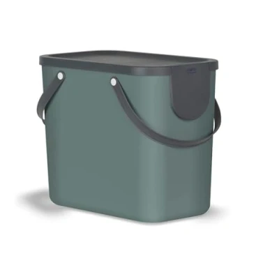Image of Rotho Indoor Recycling bin from Albula 1024905092, Green, 25 l (40.0 x 23.5 34.0 cm)