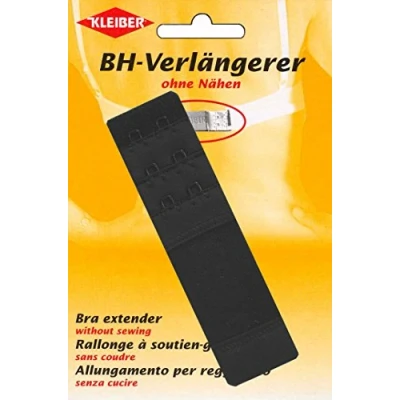 Image of Kleiber Bra Extender up to 5cm Black 35mm double Hook