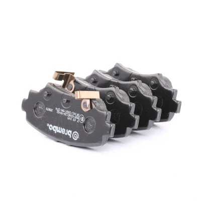 Image of B4Y02648ZA, B4Y02648ZB, B4Y02648ZC Brake pad set BREMBO P 49 049 with acoustic wear warning without accessories MAZDA: 3 Hatchback, Saloon
