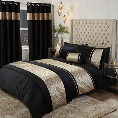 Image of Rapport Home Capri Duvet Set King Gold