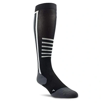 Image of ARIAT Ariattek Slimline Performance Socks Black/Sleet 10033428 One Size