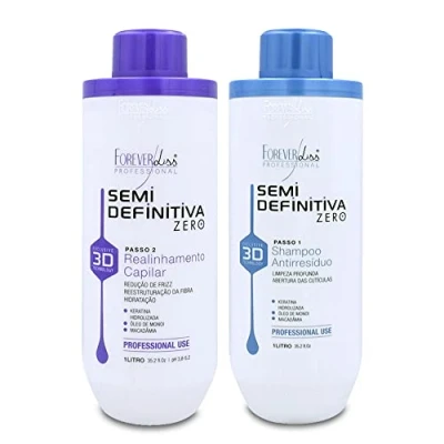 Image of Forever Liss Semi Definitive Power 3D Formaldehyde Brush 2x1L/33. 8fl.oz