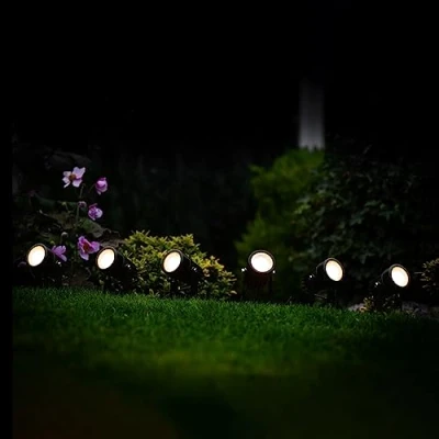 Image of SolarCentre® Atlas Solar Powered Outdoor Spotlights (Set of 6)