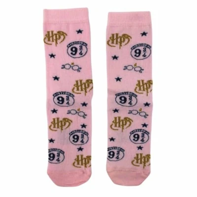 Image of Hary Potter Glitter Platform 9 3/4 Socks Size 4 8
