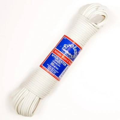 Image of Quality Everlasto Premium &#039;Wyercentor&#039; White Clothes/Washing Line 3.5mm x 20M