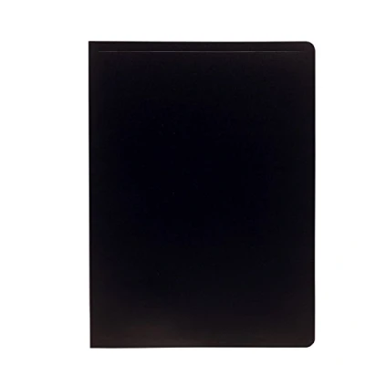 Image of Exacompta Ref 8511E Soft PP Display Book Suitable for A4 Documents, Made from Polypropylene, Lightweight, 10 Pockets, 20 Viewing Pages Black Cover