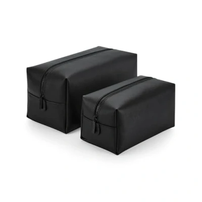 Image of BagBase Boutique Toilery/Accessory Case Size Medium Black/Black