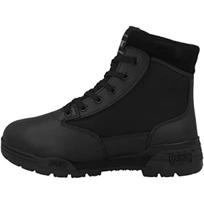 Image of HI TEC Magnum Classic MID Hiking shoes, Size: 6, Black Leather and textile