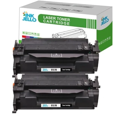 Image of Inkjello 057H Toner Cartridge For Printer, Compatible With Canon i SENSYS LBP223dw LBP226dw LBP228x LBP233DW LBP236DW MF443dw MF445dw MF446x MF449x MF453DW MF455DW Black (2 Pack)