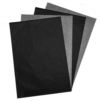 Image of 100 Sheets A4 Carbon Transfer Paper Copy Tracing for Wood, Paper, Canvas and Other Art Surfaces Black