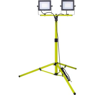 Image of Luceco Eco Tripod Black Twin 5000Lm 2X50W 5000K UK Plug