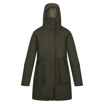 Image of Regatta Womens/Ladies Yewbank II Waterproof Parka (Dark Khaki) Size 12 UK