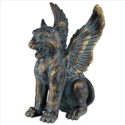 Image of Design Toscano Statue, Resin, Verdigris