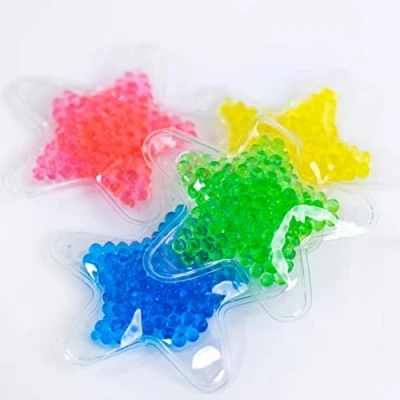 Image of Toyseum 12 x Sensory Fidget Star Water Bead Toys, party bag fillers for Kids Unisex, Ideal Space and Mermaid themed bags, Boys Girls Goody fillers, Pack of Stress Relief Toy Stars