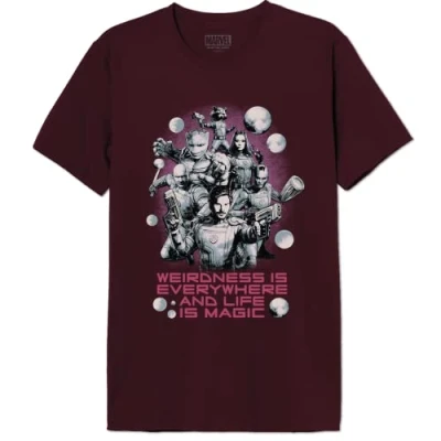 Image of Marvel Men&#039;s MEGUGAMTS173 t Shirt, Burgundy, S