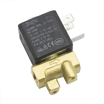 Image of JIAYIN JYZ 3 Normally Closed N.C 2/2 Way Direct Acting Internal Thread AC 230V G1/8 Brass Steam Air Water 2 Position Solenoid Valve