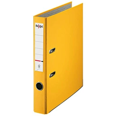 Image of Rexel A4 Lever Arch File, Yellow, 50 mm Spine Width, Economic Range, 2115546