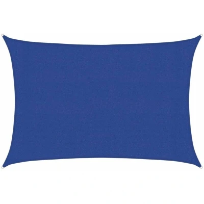 Image of vidaXL Sunshade Sail 160 g/m² Rectangular Blue 3x4.5 m HDPE