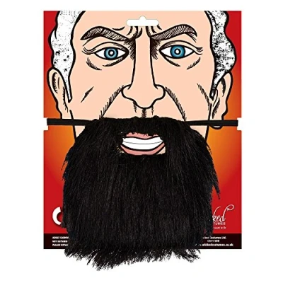 Image of Wicked Costumes Adult Fancy Dress Beard Black