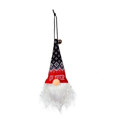 Image of History &amp; Heraldry Light Up Gonk Pre personalised Christmas Hanging Decoration Oliver 00269860652