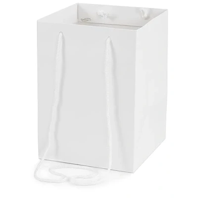 Image of Oaktree UK Hand Tie Bag, White, 18cm x 25cm