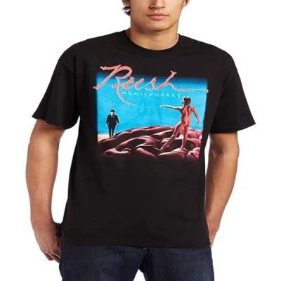 Image of Men&#039;s Rush Hemispheres T Shirt Black 3XL