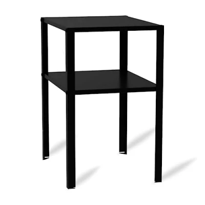Image of home stuff KNARREVIK Bedside Table, Coffee Table With Shelf, Durable &amp; Easy To Care For Side Tables Desks, Environment Friendly,37x28 CM (Black)
