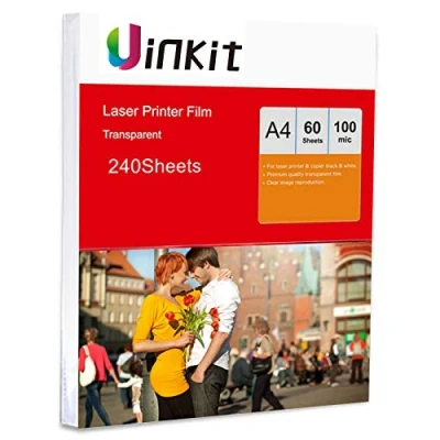 Image of A4 Overhead Projector Film 240sheets OHP for Laser Jet Printer and Copier Only 210x297mm Uinkit