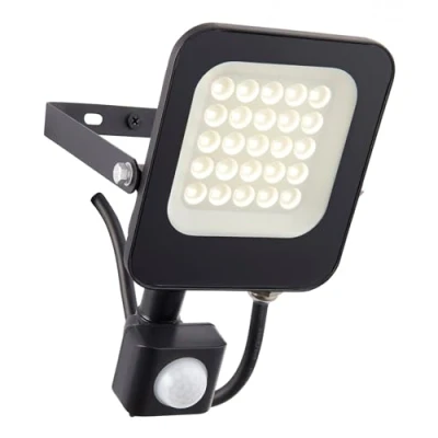 Image of Saxby Guard PIR Override 20W IP65 Outdoor Flood Light Matt Black Paint