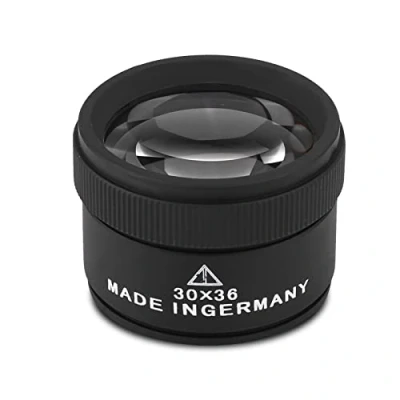 Image of Magnifying Glass,30x Magnification Jewelry Magnifier Glasses Lens, Pocket Jewelries Loupes Tool for Hobby Watch Repairing Jewelry, Stamps, Antiques