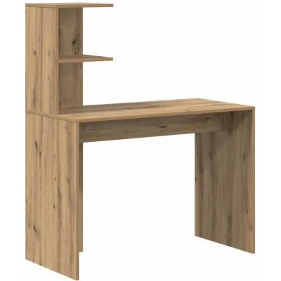 Image of vidaXL Artisan oak Writing Desk MDF with veneer Medium