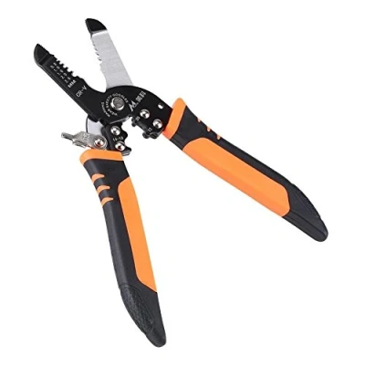Image of Multi functional Wire Stripper, Professional Plier Electrician Stripping Crimping Clamping Cutting Hand Tool Crimper, Pliers, Cutter