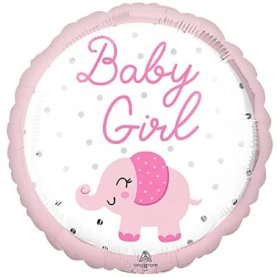 Image of Amscan 4312601 Sd C: Baby Girl Elephant
