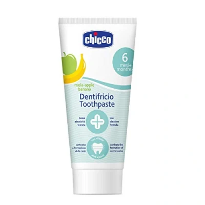 Image of Chicco toothpaste, apple / banana flavor, 50 ml