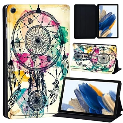 Image of Printed Case for Samsung Galaxy Tab A8 10.5 Inch 2022 (SM X200/X205/X207), Slim Lightweight Protective Hard Cover Trifold Stand with Auto Sleep/Wake (dream catcher)