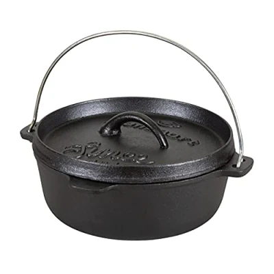 Image of Stansport 16019 20 Pre Seasoned Cast Iron Dutch Oven 2 Qt Without Legs