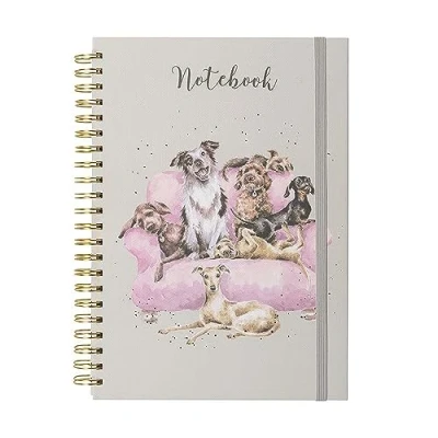 Image of Wrendale Designs Dogs Movie Night A4 Notebook