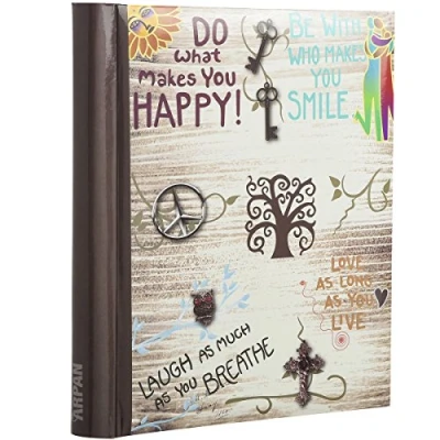 Image of Arpan Large Self Adhesive Photo Albums Life Inspirational Slogans Album x 1