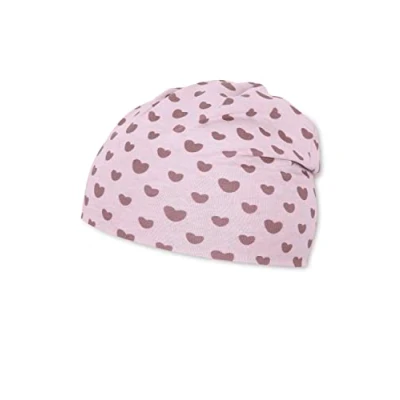 Image of Sterntaler Unisex Children&#039;s Slouch Beanie Hearts Lilac Normal,