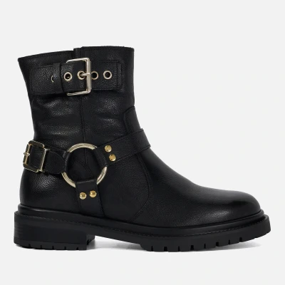 Image of Dune London Women&#039;s Piton Leather Low Boots UK 3