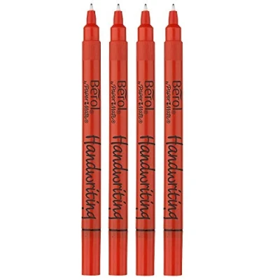 Image of Berol Handwriting Pens (PACK OF 4) BLACK INK